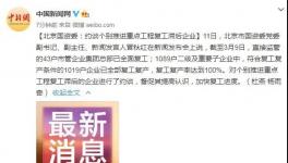 國資委令！復(fù)工滯后企業(yè)被約談！