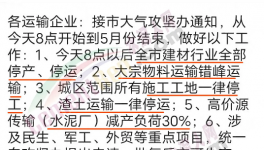 緊急！這個地區(qū)所有水泥廠、工地停產(chǎn)！停工！停運(yùn)！