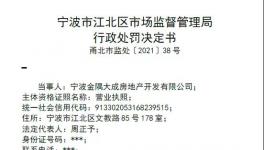 27.3萬！金隅地產(chǎn)項目違反