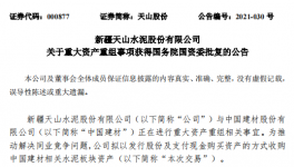 通過！中國建材重大重組獲批！