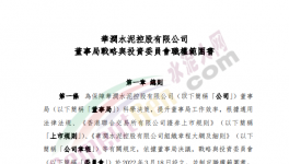 撤銷執(zhí)行委員會，華潤水泥成立戰(zhàn)略與投資委員會！