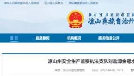 應(yīng)急管理局通報(bào)：鹽源金冠水泥被查出多處問(wèn)題！
