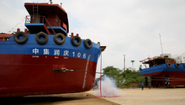 國(guó)內(nèi)首艘LNG單燃料動(dòng)力水泥罐裝船下水！