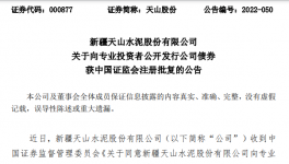 天山水泥公開(kāi)發(fā)行不超過(guò)100億元公司債券！